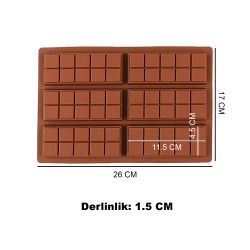 Silikon Kalıp Dubai Çikolata Bar ve Kek Kare Desenli Tablet Dubai Çikolata Kalıbı 6 Lı Silikon Kalıp Dubai Çikolata Bar ve Kek Kare Desenli Tablet Dubai Çikolata Kalıbı 6 Lı