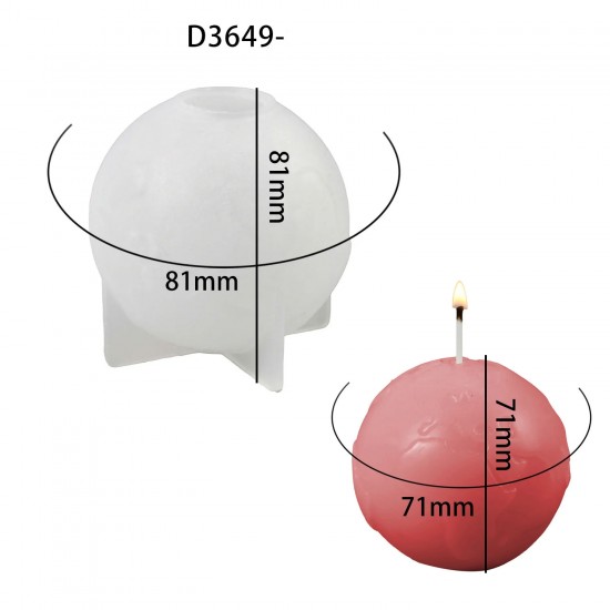 Epoksi Silikon Küre Dünya Haritası Taş Tozu Kalıbı 8.1 CM Epoksi Silikon Küre Dünya Haritası Taş Tozu Kalıbı 8.1 CM