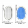 Silikon Kalıp Epoksi Taş Tozu Beton Oval Mini Misketli Bubble Tepsi Kalıbı 17.2X12 CM Silikon Kalıp Epoksi Taş Tozu Beton Oval Mini Misketli Bubble Tepsi Kalıbı 17.2X12 CM