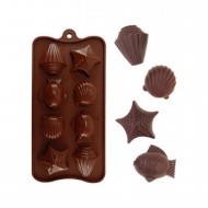 Silikon Kalıp Farklı  Deniz Canlıları Modeli   Kalıbı  8 li 