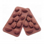 Silikon Kalıp Farklı Meyve Modeli Kalıbı 11 li Silikon Kalıp Farklı Meyve Modeli Kalıbı 11 li