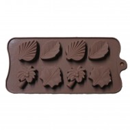 Silikon Kalıp  Farklı Yaprak  Kalıbı  8 li 