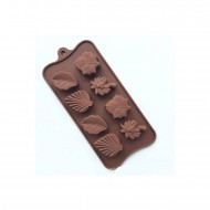 Silikon Kalıp  Farklı Yaprak  Kalıbı  8 li 