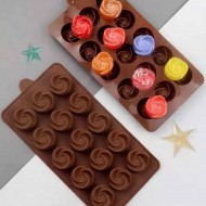 Silikon Kalıp Gül Kalıbı Buz Epoksi Çikolata Kalıbı 15 Li Silikon Kalıp Gül Kalıbı Buz Epoksi Çikolata Kalıbı 15 Li