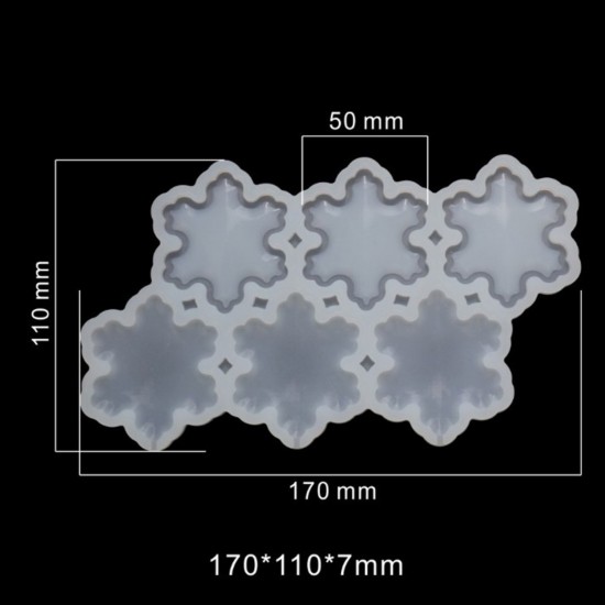 Silikon Kalıp Kar Tanesi Bombeli ve Düz Şeker Lolipop Kalıbı 6 Lı Silikon Kalıp Kar Tanesi Bombeli ve Düz Şeker Lolipop Kalıbı 6 Lı