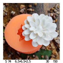 Silikon Kalıp Lotus Çiçeği  Kalıbı S74