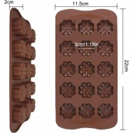 Silikon Kalıp Sekiz Yapraklı Yonca Kalıbı 15 Li Silikon Kalıp Sekiz Yapraklı Yonca Kalıbı 15 Li