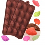 Silikon Kalıp  Üç  Farklı Deniz Kabuğu  Kalıbı  15 li  Silikon Kalıp  Üç  Farklı Deniz Kabuğu  Kalıbı  15 li