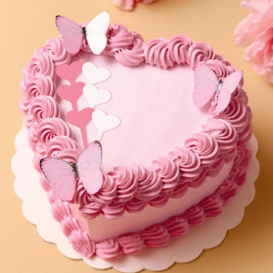 Silikon Kalp Şeklinde Kek Pasta Süsleme Çubuğu Kalıbı 8 Li Silikon Kalp Şeklinde Kek Pasta Süsleme Çubuğu Kalıbı 8 Li