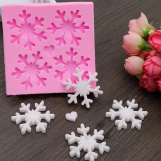 Silikon Kartanesi Şeker Hamuru Kalıbı 4 Lü