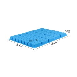 Silikon Kek Kalıp Çikolata Dikdörtgen Buz ve Bar Sabun Kalıbı 40 Lı Silikon Kek Kalıp Çikolata Dikdörtgen Buz ve Bar Sabun Kalıbı 40 Lı