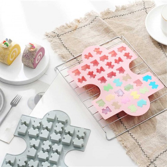 Silikon Kek Kalıp Çikolata Puzzle Şekilli Minik Puzzele Kalıbı Şeker Hamuru Jelibon Kalıbı Silikon Kek Kalıp Çikolata Puzzle Şekilli Minik Puzzele Kalıbı Şeker Hamuru Jelibon Kalıbı
