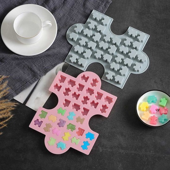 Silikon Kek Kalıp Çikolata Puzzle Şekilli Minik Puzzele Kalıbı Şeker Hamuru Jelibon Kalıbı Silikon Kek Kalıp Çikolata Puzzle Şekilli Minik Puzzele Kalıbı Şeker Hamuru Jelibon Kalıbı