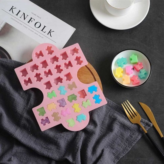 Silikon Kek Kalıp Çikolata Puzzle Şekilli Minik Puzzele Kalıbı Şeker Hamuru Jelibon Kalıbı Silikon Kek Kalıp Çikolata Puzzle Şekilli Minik Puzzele Kalıbı Şeker Hamuru Jelibon Kalıbı