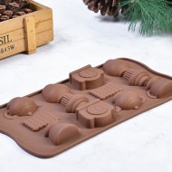 Silikon Kek Kalıp Minik Çaydanlık Saat ve Kahve Kalıbı Şeker Hamuru Jelibon Silikon Kalıbı