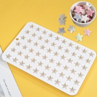 Silikon Kek Kalıp Sugarcraft Minik Yıldız Figürleri Kalıbı Şeker Hamuru Jelibon Kalıbı