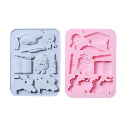 Silikon Mezuniyet Temalı Çikolata Ve Jelibon Kalıbı 9 Lu Silikon Mezuniyet Temalı Çikolata Ve Jelibon Kalıbı 9 Lu