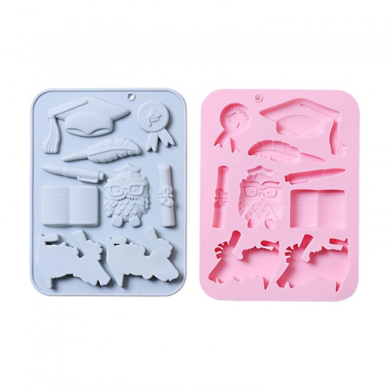 Silikon Mezuniyet Temalı Çikolata Ve Jelibon Kalıbı 9 Lu Silikon Mezuniyet Temalı Çikolata Ve Jelibon Kalıbı 9 Lu