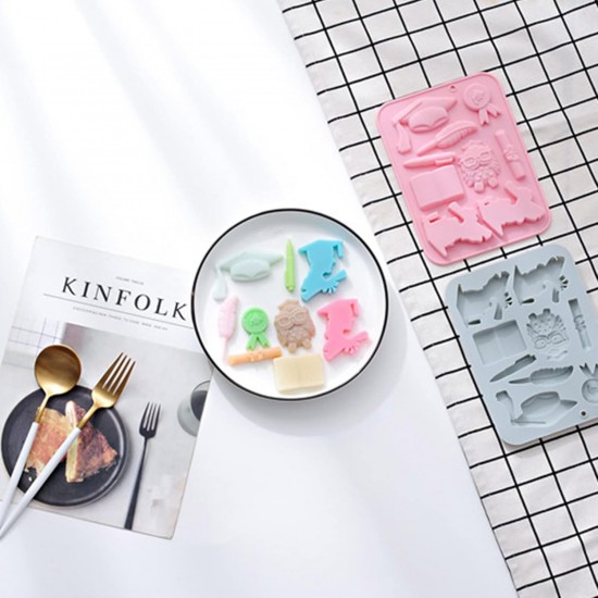 Silikon Mezuniyet Temalı Çikolata Ve Jelibon Kalıbı 9 Lu Silikon Mezuniyet Temalı Çikolata Ve Jelibon Kalıbı 9 Lu