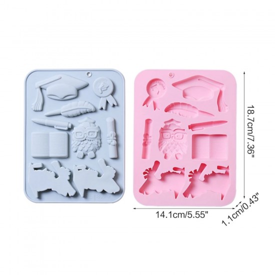 Silikon Mezuniyet Temalı Çikolata Ve Jelibon Kalıbı 9 Lu Silikon Mezuniyet Temalı Çikolata Ve Jelibon Kalıbı 9 Lu