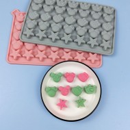 Silikon Mickey Mouse Ve Kral Tacı Yıldız Figürleri Haribo Çikolata Ve Jelibon Kalıbı