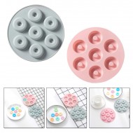 Silikon Mini Donut Çikolata Ve Jelibon Kalıbı 7 Li