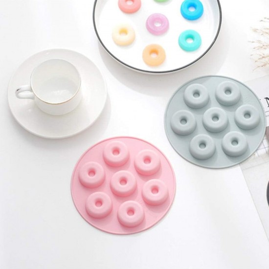 Silikon Mini Donut Çikolata Ve Jelibon Kalıbı 7 Li