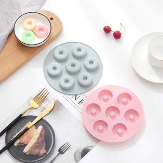 Silikon Mini Donut Çikolata Ve Jelibon Kalıbı 7 Li