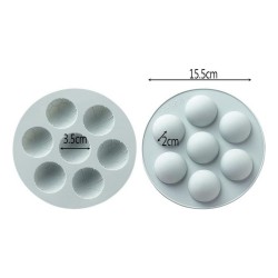 Silikon Spor Temalı Basketbol ve Futbol Topu Çikolata Ve Jelibon Kalıbı 7 Li