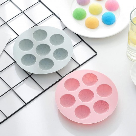 Silikon Spor Temalı Basketbol ve Futbol Topu Çikolata Ve Jelibon Kalıbı 7 Li