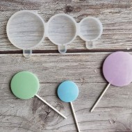 Silikon Yuvarlak Model 3 Farklı Boy Şeker Lolipop Kalıbı Silikon Yuvarlak Model 3 Farklı Boy Şeker Lolipop Kalıbı