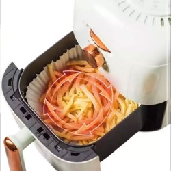 Tek Kullanımlık Tabak  Yuvarlak Air Fryer Için Pişirme Kağıdı 50'li 16 CM  Tek Kullanımlık Tabak  Yuvarlak Air Fryer Için Pişirme Kağıdı 50'li 16 CM