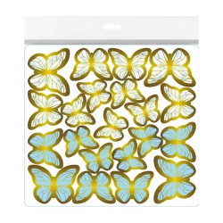 Varaklı Kelebek Dekoratif Süs (63 Adet) Varaklı Kelebek Dekoratif Süs (63 Adet)