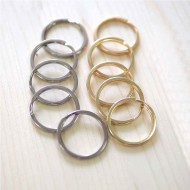 Zincirsiz Boş Yassı Model Anahtarlık Halkası  3.1 CM (50 Adet)