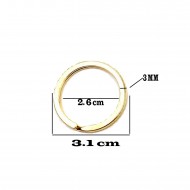 Zincirsiz Boş Yassı Model Anahtarlık Halkası  3.1 CM (50 Adet) Zincirsiz Boş Yassı Model Anahtarlık Halkası  3.1 CM (50 Adet)