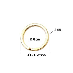 Zincirsiz Boş Yassı Model Anahtarlık Halkası  3.1 CM (50 Adet) Zincirsiz Boş Yassı Model Anahtarlık Halkası  3.1 CM (50 Adet)