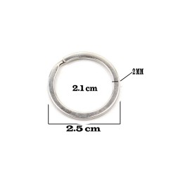 Zincirsiz Boş  Yassı Model Anahtarlık Halkası  2.5 CM (1000 Adet) Zincirsiz Boş  Yassı Model Anahtarlık Halkası  2.5 CM (1000 Adet)