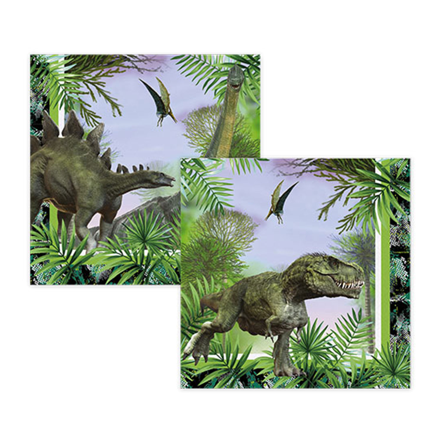 Jurassic Temalı Kağıt Peçete 33X33 CM (16 Adet) Jurassic Temalı Kağıt Peçete 33X33 CM (16 Adet)