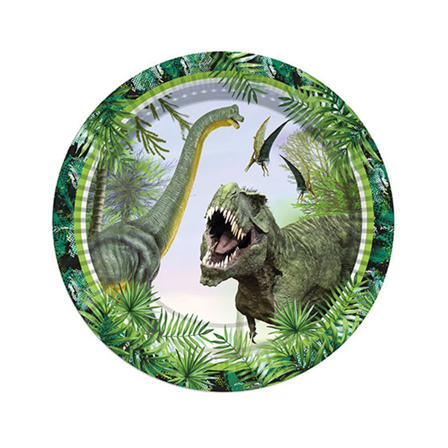Jurassic Temalı Karton Tabak 23 CM (8 Adet) Jurassic Temalı Karton Tabak 23 CM (8 Adet)