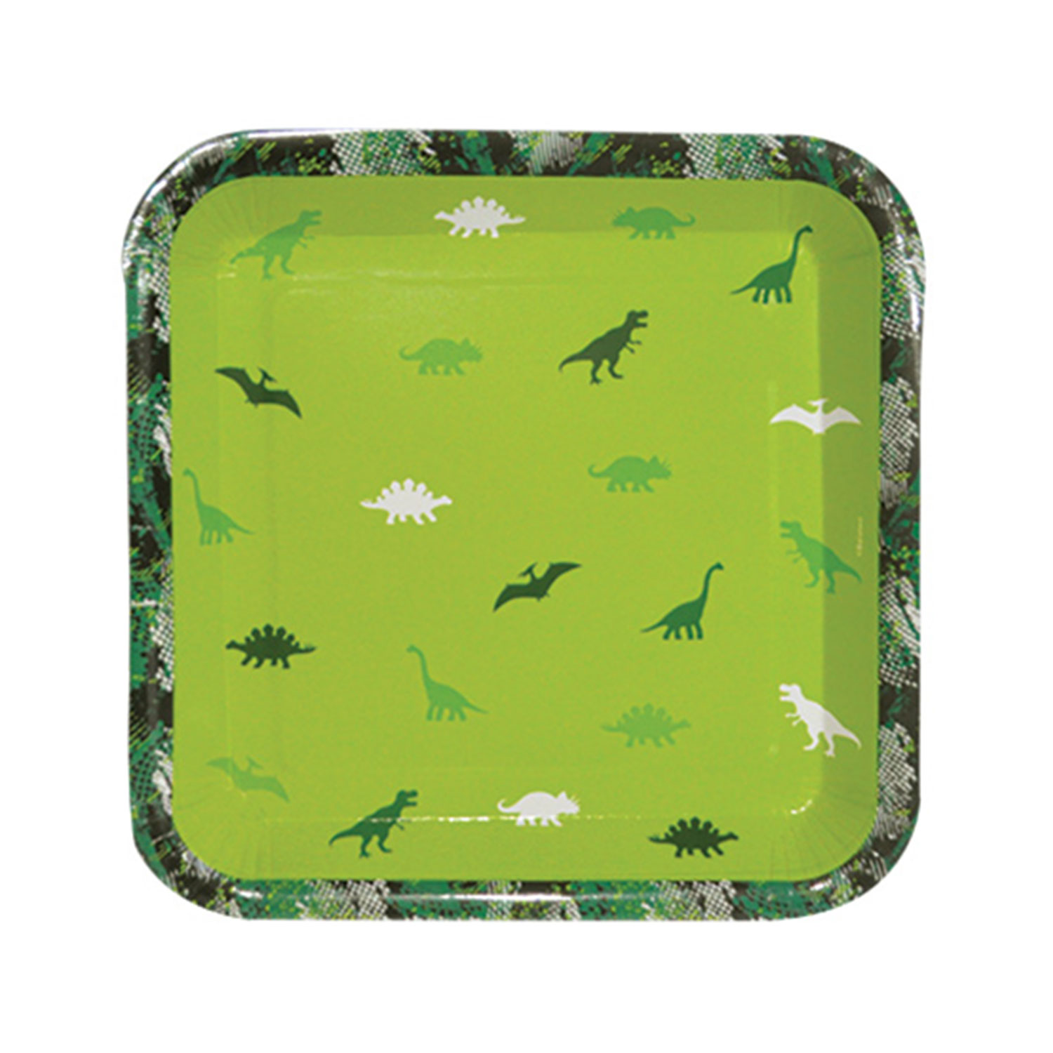 Jurassic Temalı Karton Tabak KARE Model 18 CM (8 Adet) Jurassic Temalı Karton Tabak KARE Model 18 CM (8 Adet)